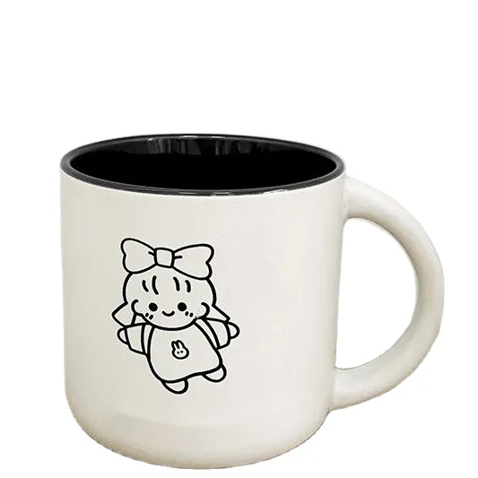 

Cute ceramic mug with handle for home use