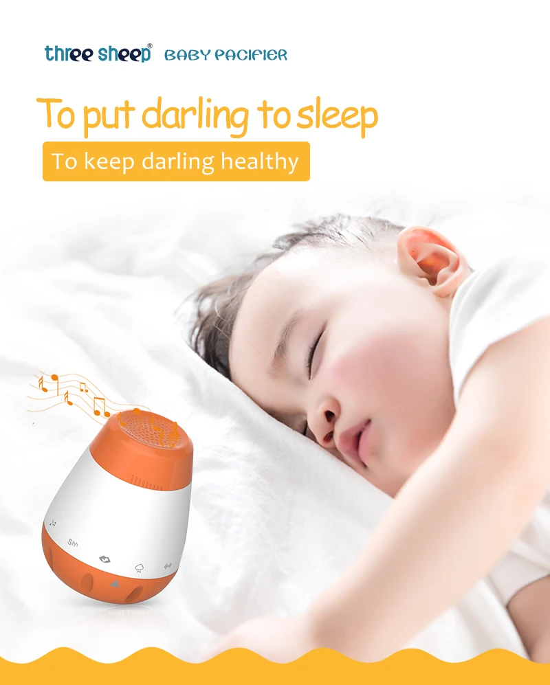 Baby Sound Machine For Sleep Portable Sleep Soother Gentle 6 Sounds