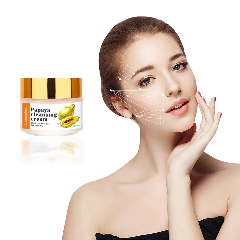 

OEM Private Label 100% Pure Natural Papaya Skin Care Eye Face Deep Cleanser Makeup Remover Cleansing Balm, Transparent
