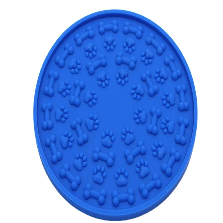 

Lick Mat for Dogs Slow Feeders Dog Peanut Butter Lick Pad Super Suction Treat for Pet Bathing Grooming and Training, Customized color