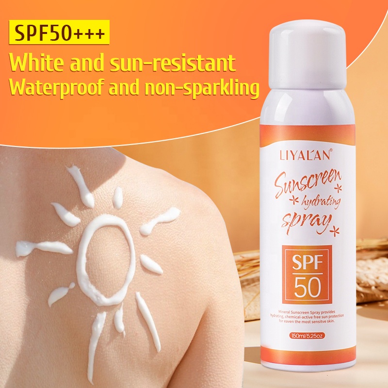

SPF 50+ Lightweight oil free sunscreen spray for face&neck, Transparent