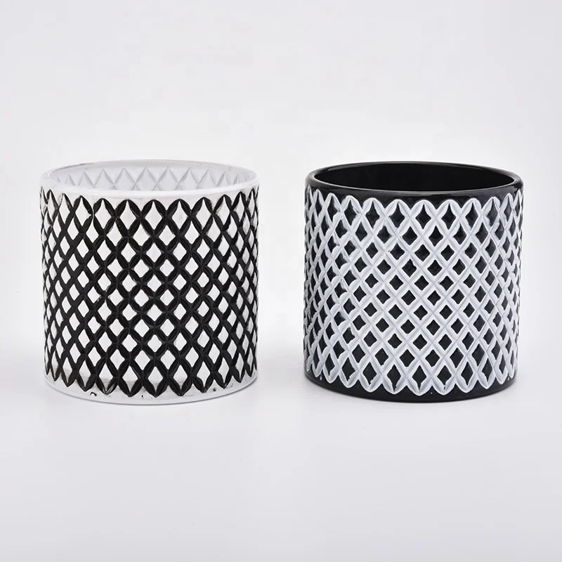 Handmade cylinder candle holder glass votive candle jars home decoration use