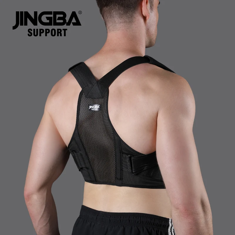 

JINGBA Custom Logo Back Brace Mesh Posture Corrector for Women and Men Hunchback Correction Relieve Back Pain Back Straightener