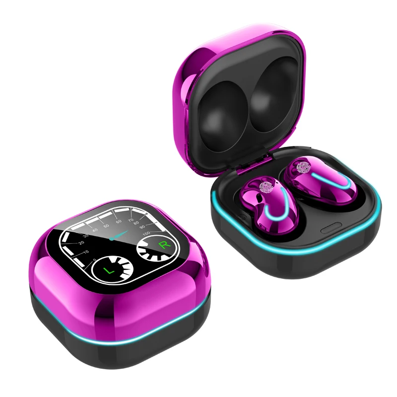 

2021 New S6 se TWS Touch control Wireless Earphones mini earbuds for Samsung Buds Headsets Noise Cancelling Earbuds, Blue / black / purple/gold