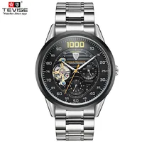 

Luxury Brand TEVISE 1001 Automatic Watch Self Winding Tourbillon Mechanical Watches Men