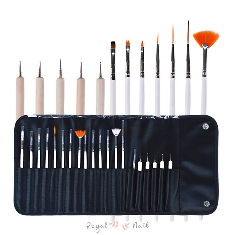 

Nail Art Painting Dotting Pen and Brushes 20pcs set-Royalnail, 1 color