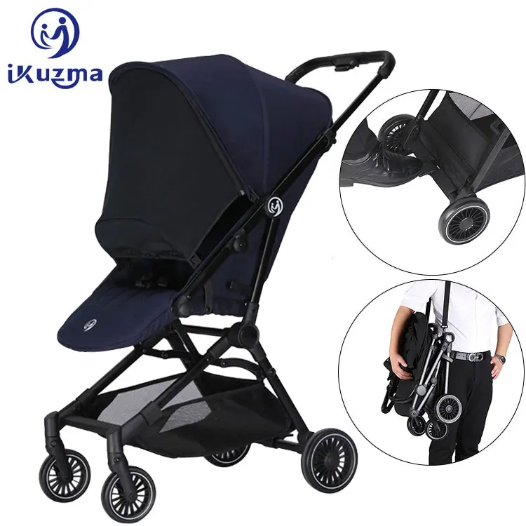 

5.5Kg Easy Fold Light Weight Compact Lighting Travel Baby Stroller, Black, grey, navy, pink