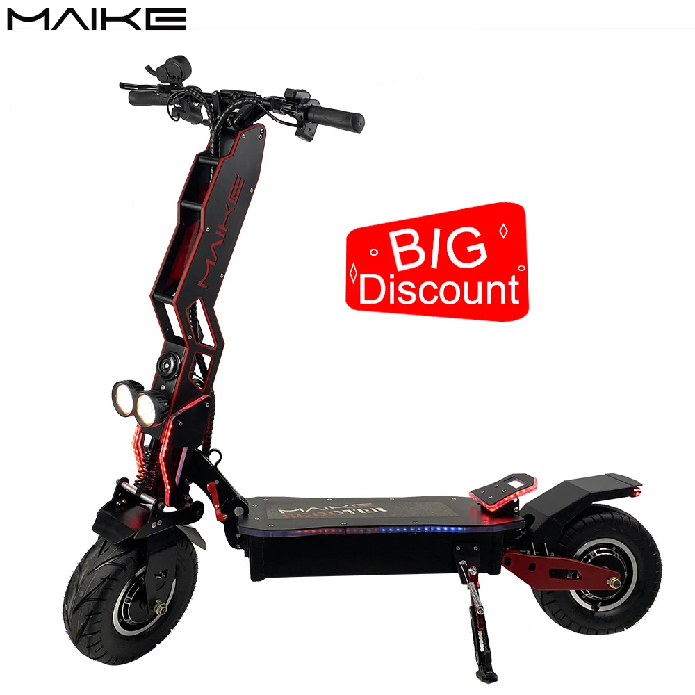

New maike mks 60v e scooter 8000w dual motor folding off road 13 inch big wheel electric scooter motorcycle for adults