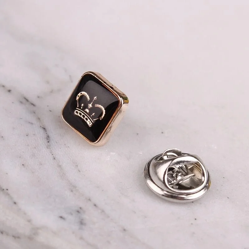 

Wholesale custom mini designer metal cardigan neckline buckle scarf cufflinks accessories hijab pins women brooch, Picture shows