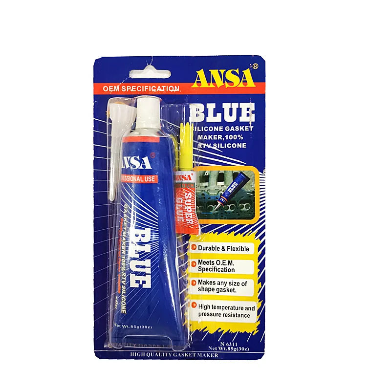 High temp Rtv Small Tube Clear Silicone Liquid Gasket Maker For