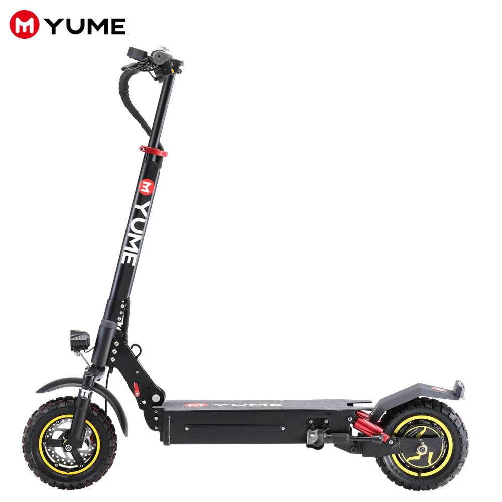 

YUME 2022 cheap adult electric motorcycle scooter 1000W 10 Inch Wide Wheel E Scooter Electro Foldable scooter made in China, Black