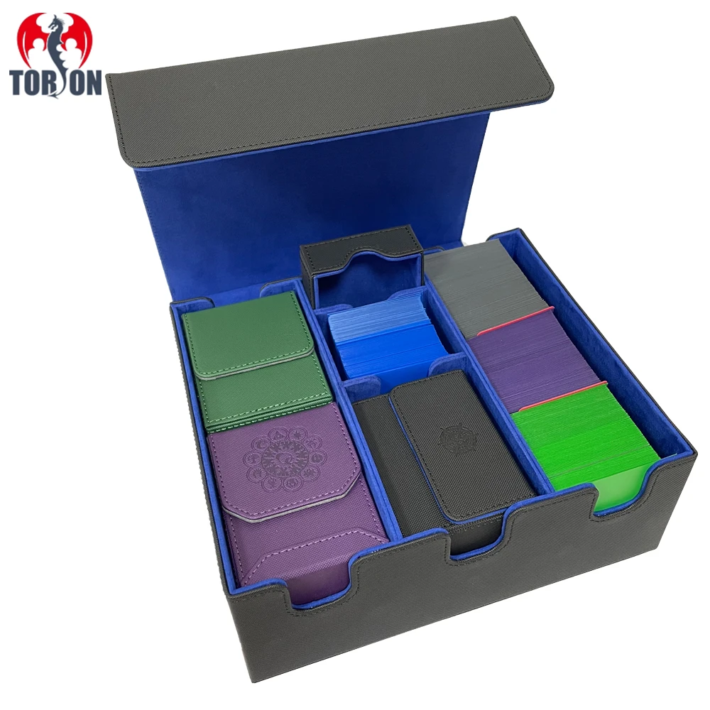 

Torson 1200+ 6 In 1Yugioh Card Game Storage Storage Case Board Game Pu Deck Box Trading Card Game Deck Box