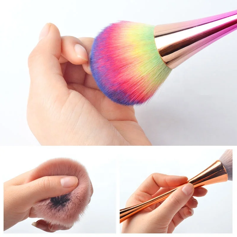 
HOT fashion colorful Small Waist Tall Cup Powder Blush single makeup brush 