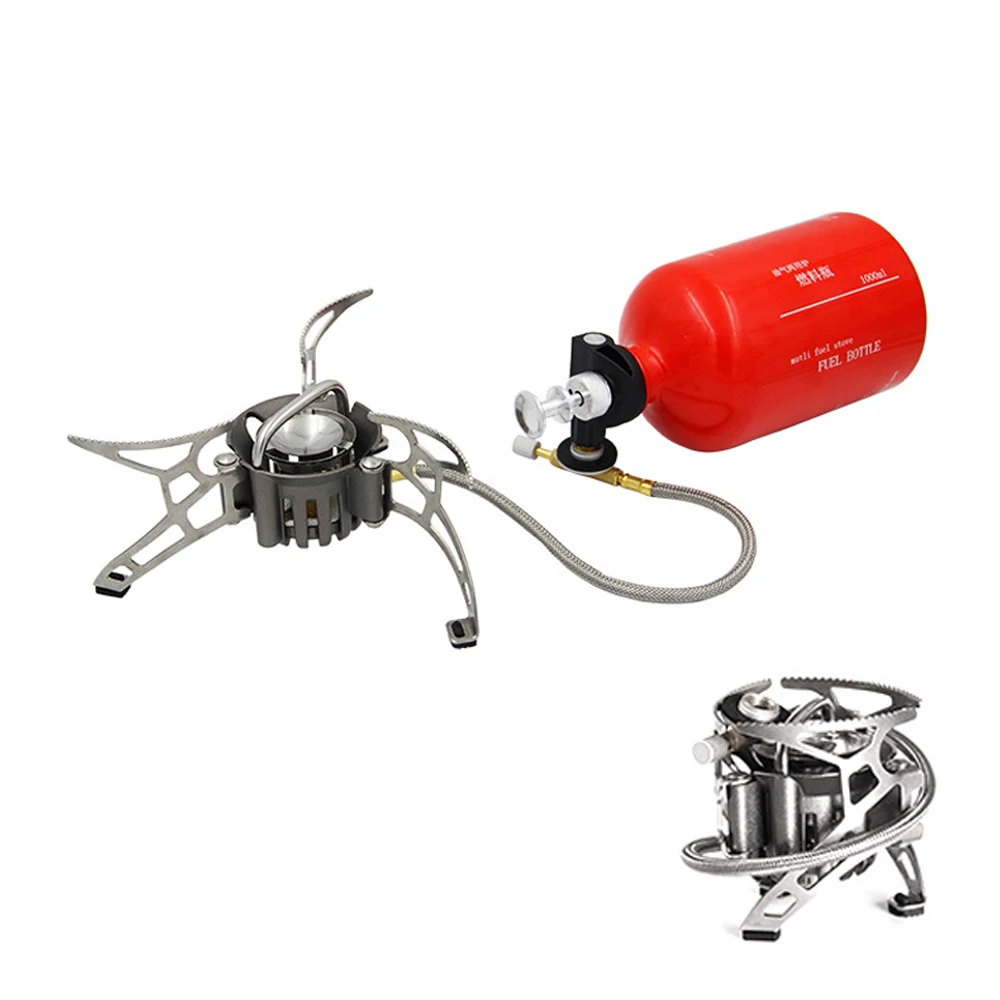 

Outdoor Camping Kachel Brandstof Fles Kit Draagbare Vouwen Kachels camping stove, Sliver