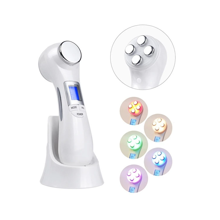 

New Style Face Wrinkle Remover Ultrasonic Instrument Skin Revitalizer Beauty Equipment For Home Use, White