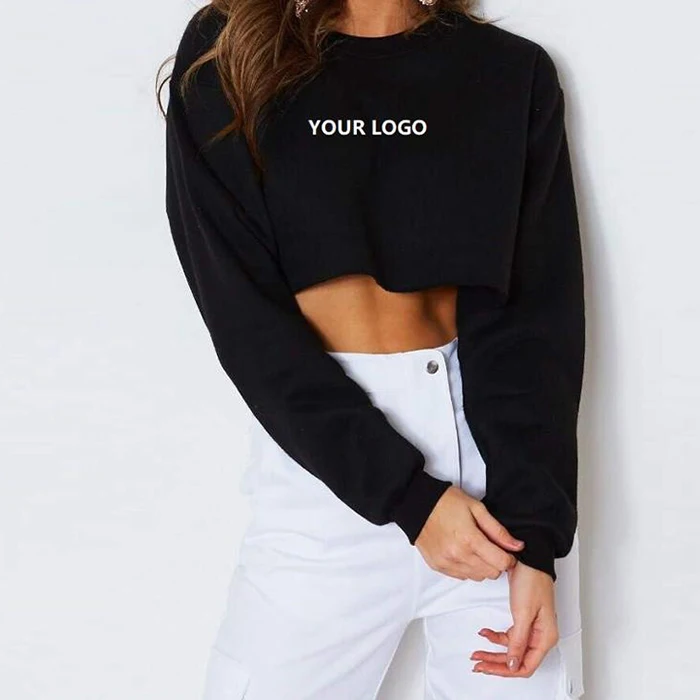 

Hot Sale Women Crop Top T Shirt Oversized Custom Print T Shirt