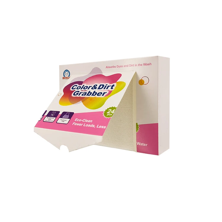 

2021 popular green environmental protection fast color locking clothing dye capture color grabber catcherer laundry, White