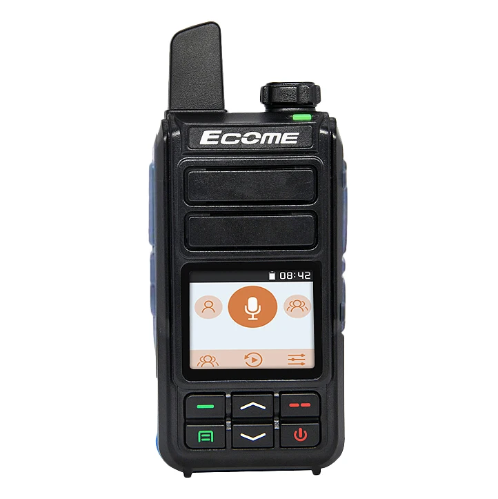

2020 new Ecome ET-A33 4G LTE network poc radio android walkie talkie with sim card, Black