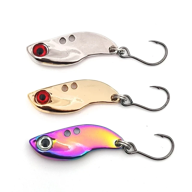 

TY Metal sequins single hook Alice-mouth mackerel bait Bait small mouth white strips green slightly tremor