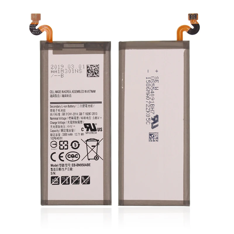

3300mAh Li-Polymer Built-in Battery EB-BN950ABE Replacement for Samsung Galaxy Note 8 SM-N950 N950T N950A N950P N950V N950R4