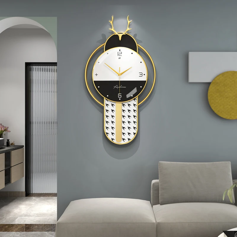 

High Quality Home Decor Metal Glass Wall Clock Fashion Modern Wall Clocks For Sale
