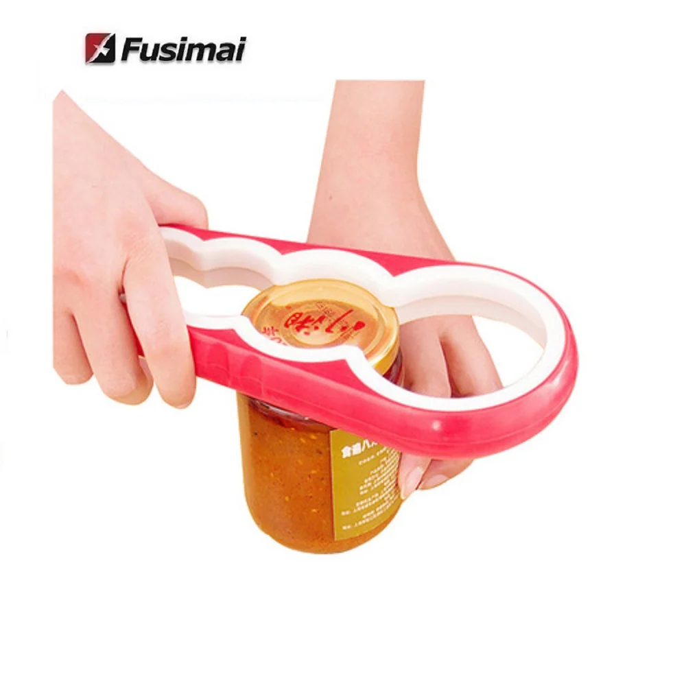 

Four-in-one Silicone Can Safe Openers Home Use Anti-skid Screw-cap Device Creative Multi-function Bottle Opener