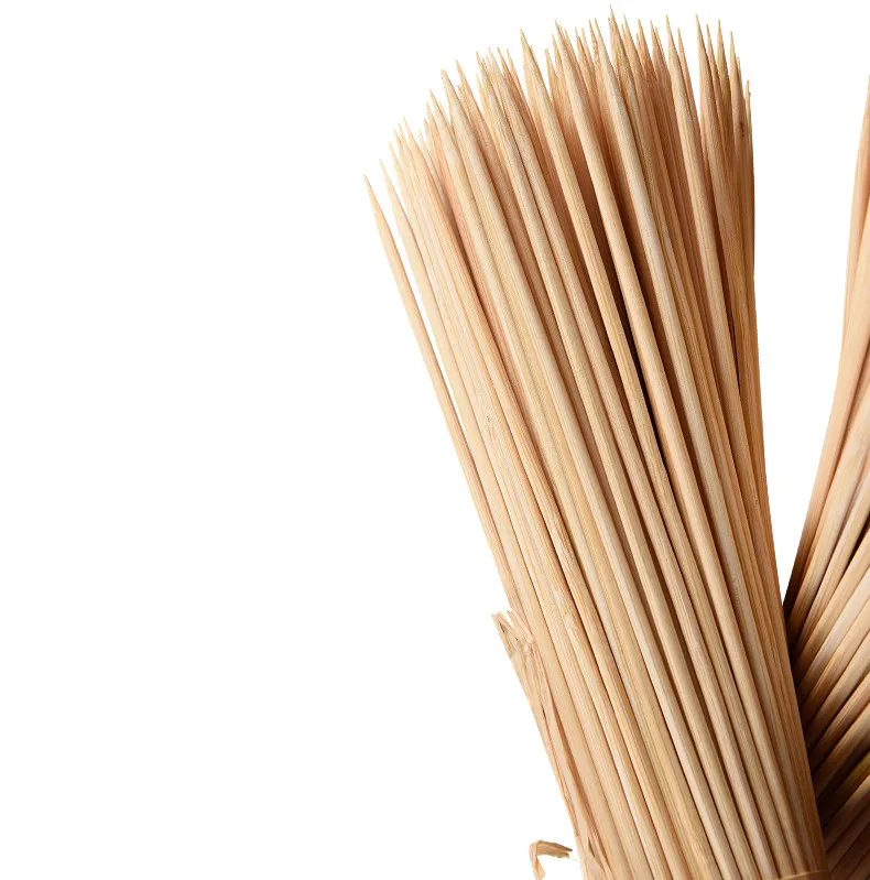 

Bulk Bbq Eco-friendly Round Environmental Barbecue Bamboo Sticks
