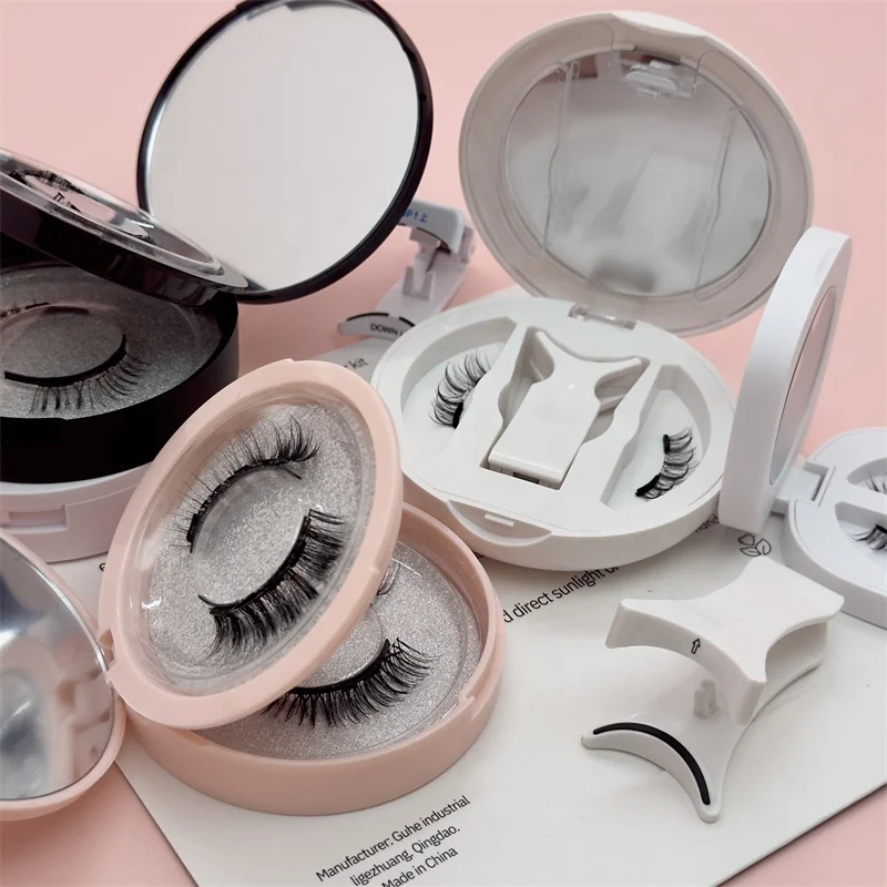 2026 New No Glue Magnetic Eyelashes Eyelash Thick Volume Arabic Style Lashes with Packaging Box