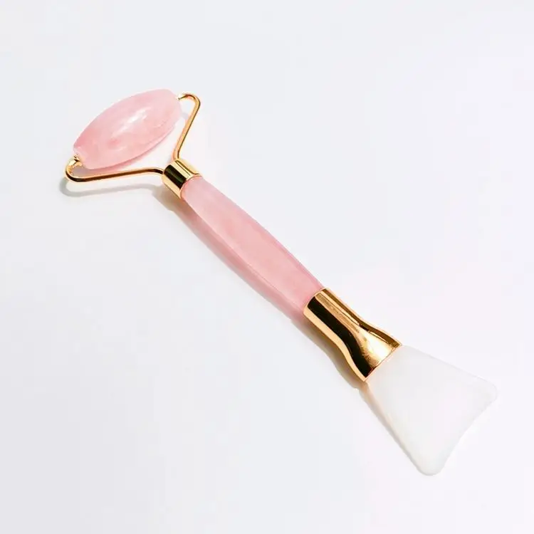 

China Factory 100% Jade Eye Roller For Face rose quartz roller brush