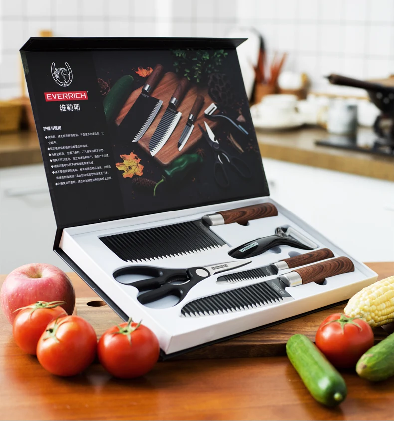 Everrich 2020 Colourful Coating Kitchen Knives Oem /odm Stainless Steel