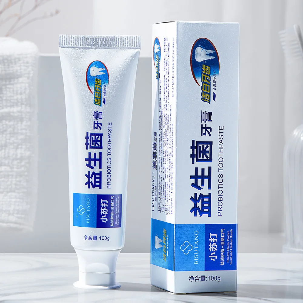 

100g Anti-decay toothpaste Remove Stains Oral Hygiene Probiotics Baking Soda Teeth Whitening Toothpaste