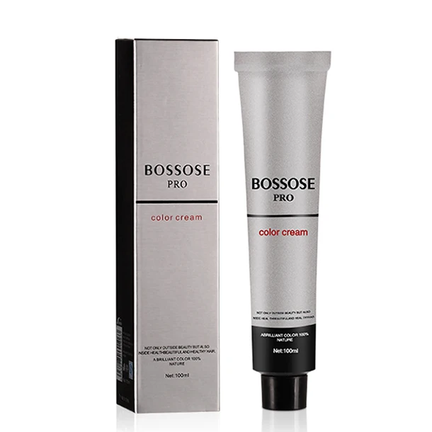 

OEM Private Label Manufacturer Bossose Brand Long Lasting Color Salon Professional Best Hair Color Cream, 55 colors