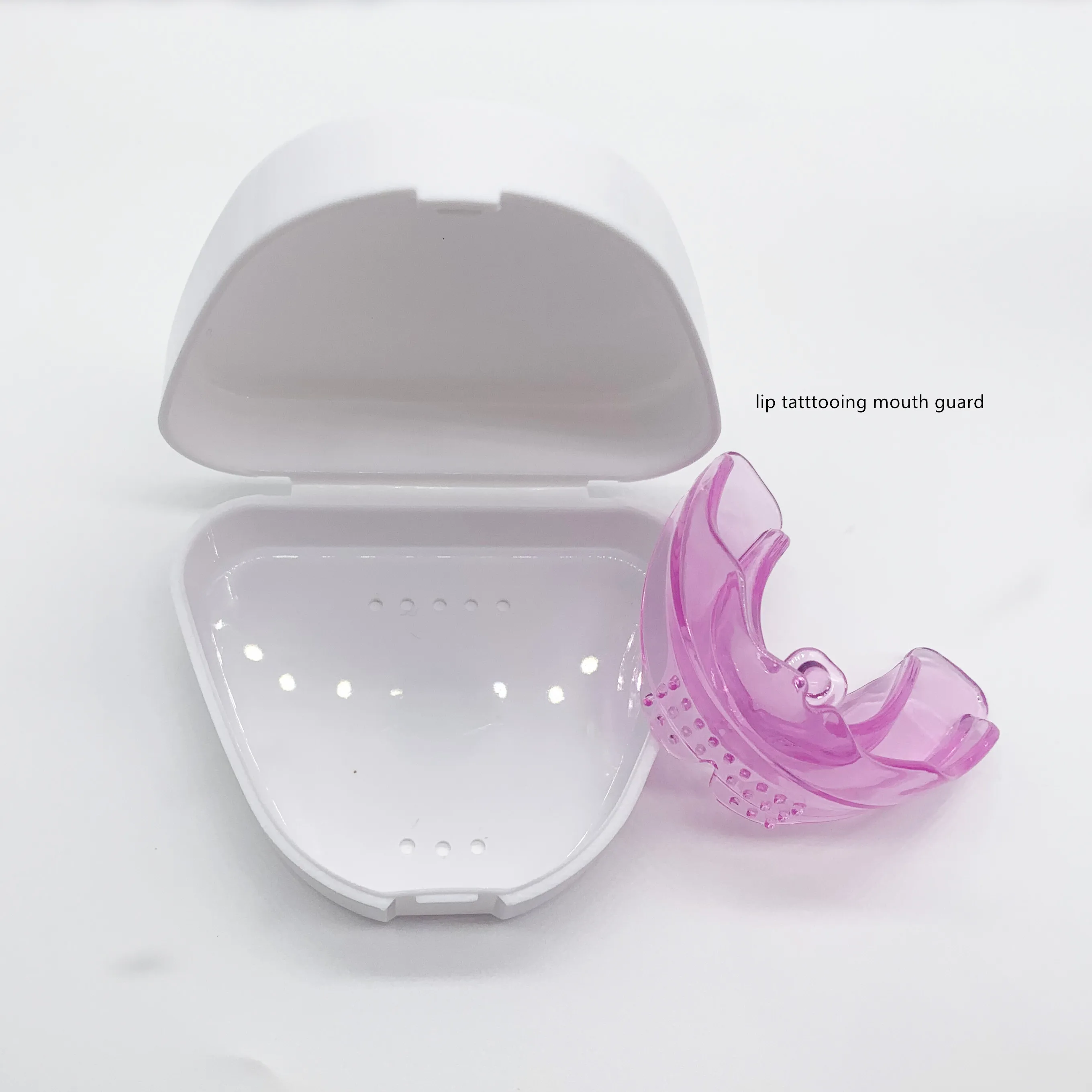 

Wholesale Professional 3 stage teeth Alignment sleepobrace Mouthpiece teeth trainer Retainer orthodontic soft lip guard tattoo, Clear blue/clear pink/clear white