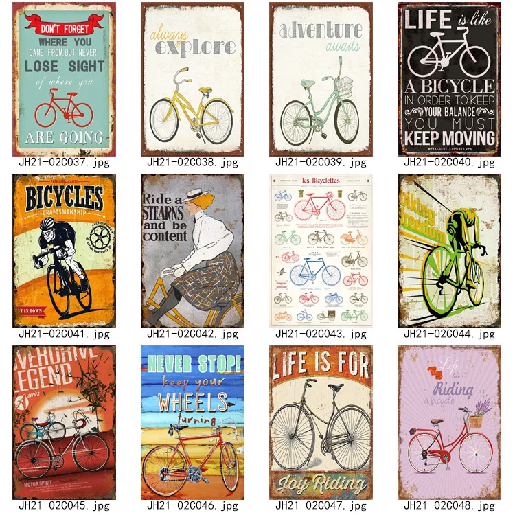 IT NEVER GETS EASIER...... A5 METAL PLAQUE CYCLIST