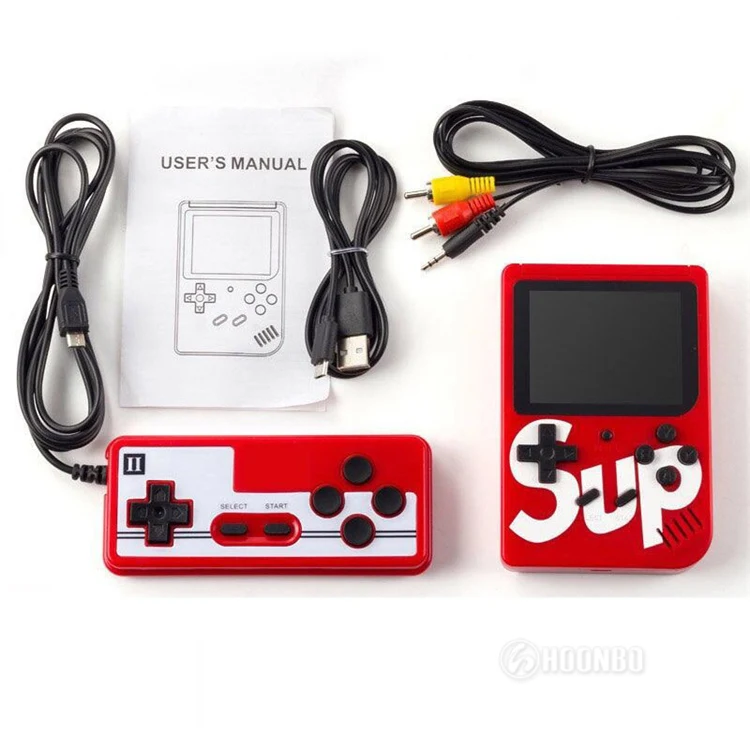 

Retro Sup handheld Video Game Sup Console Built-in 400 Retro Classic Games 3.0 Inch Screen Portable Gaming Player, Red, blue, green