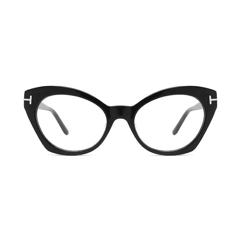 

Factory In Stock Famous Brand Optical Frame Cat Eye Glasses Unisex Acetate Eyeglasses Optical Frames