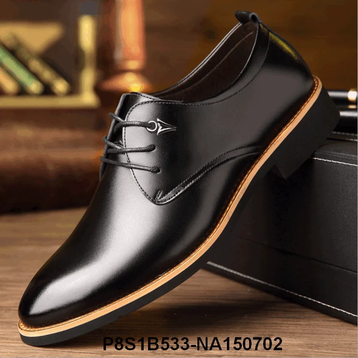 

Men PU Leather Formal Business Shoes Male Office Work Flat Shoes rubber Breathable Anniversary Wedding Party Shoes