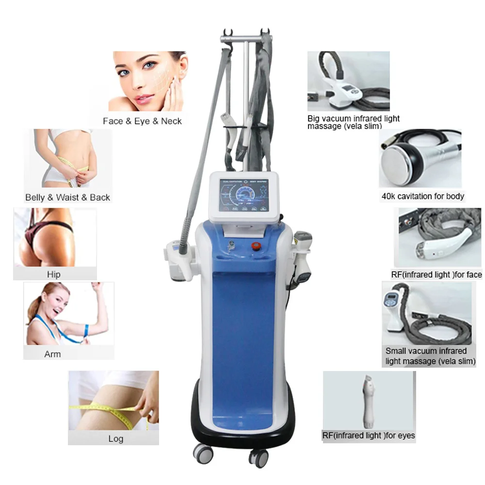 

2022 Hot Full Body Shaper Vacuum rf System Vela Body Shape Fat Removal Slimming Machine Price For Sale