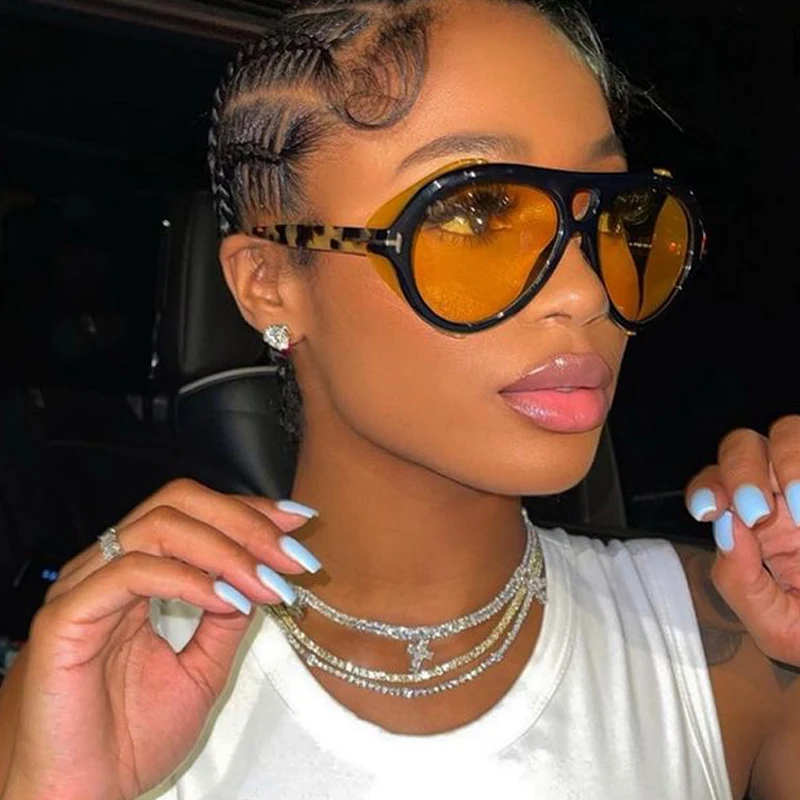 

Luxury Brand Punk Sunglasses Women Vintage Thick Sun Glasses Men Retro Round Gradient Eyewear Shades Sunglasses