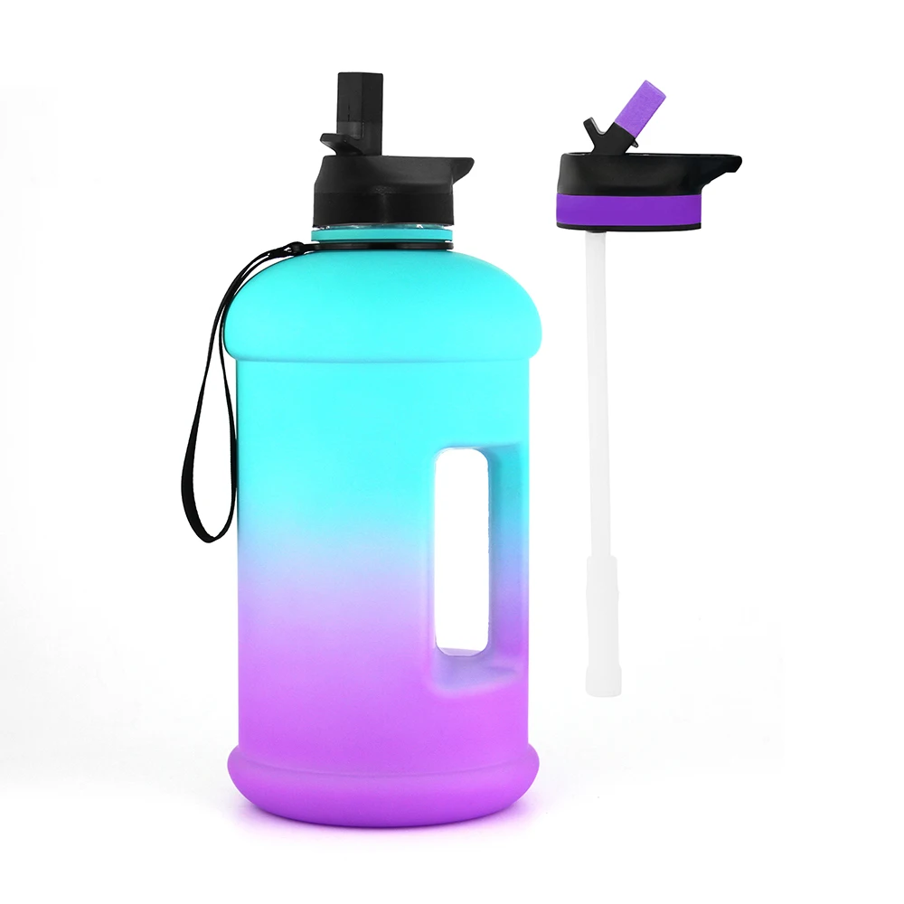 

2.2L water bottle with straw gym fitness water bottle, Customized