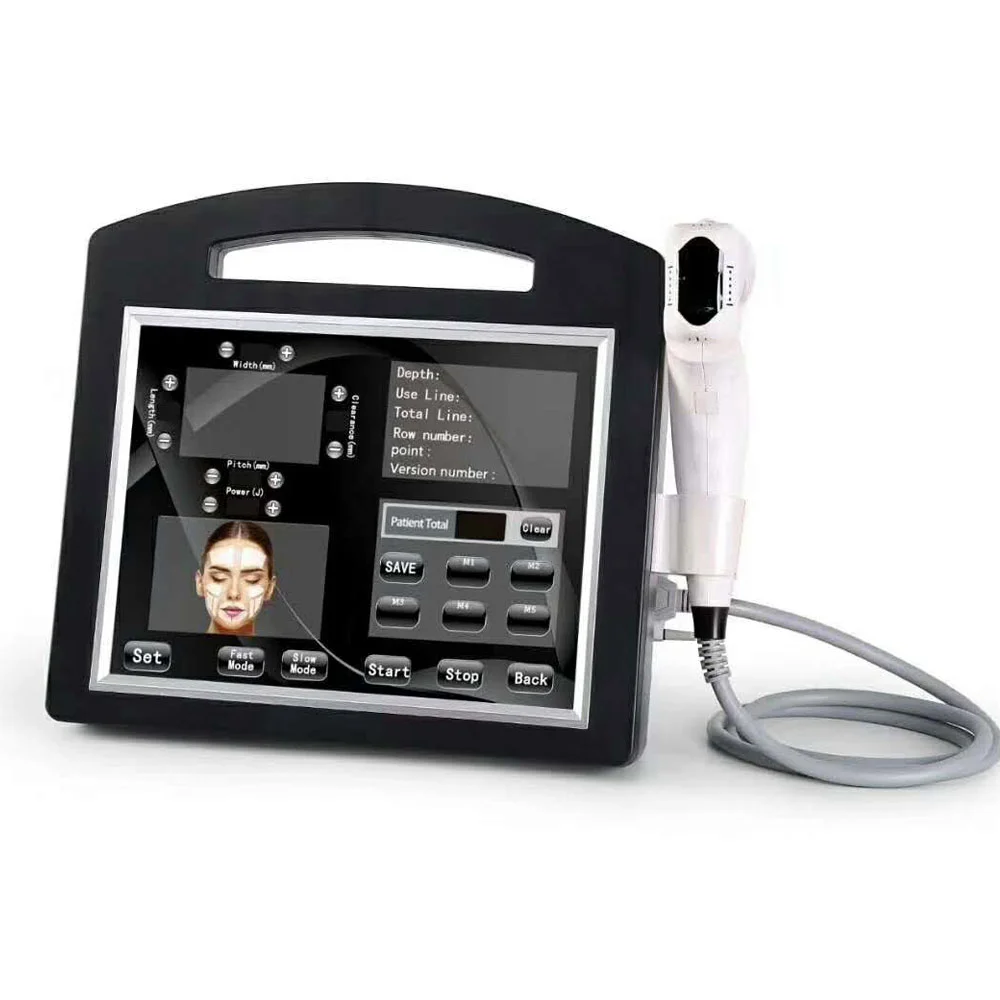 

Hot Sell USA 20000 shots 3D Hifu Face lift Body slimming Advanced 8 cartridges With 12 Lines 4D hifu anti-wrinkle Machine