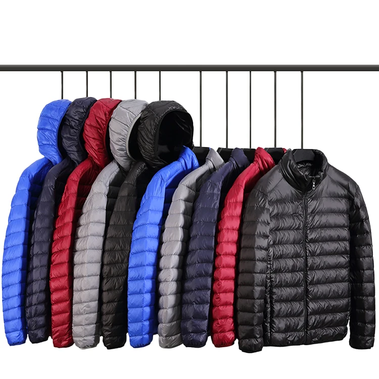 Lightness Soft Warmth Down Jackets for Men Fashion Two Styles Men's Winter Jackets With and Without Hood