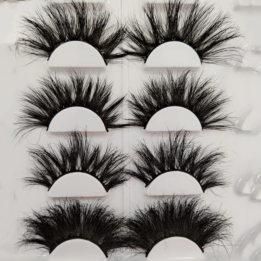 

Mytingbeauty Wholesale Your Brand Extra Long 3D Mink 25Mm Eyelash Super Fluffy Siberian Mink Lashes Luxurious 5D 25Mm Eyelashes, Natural black