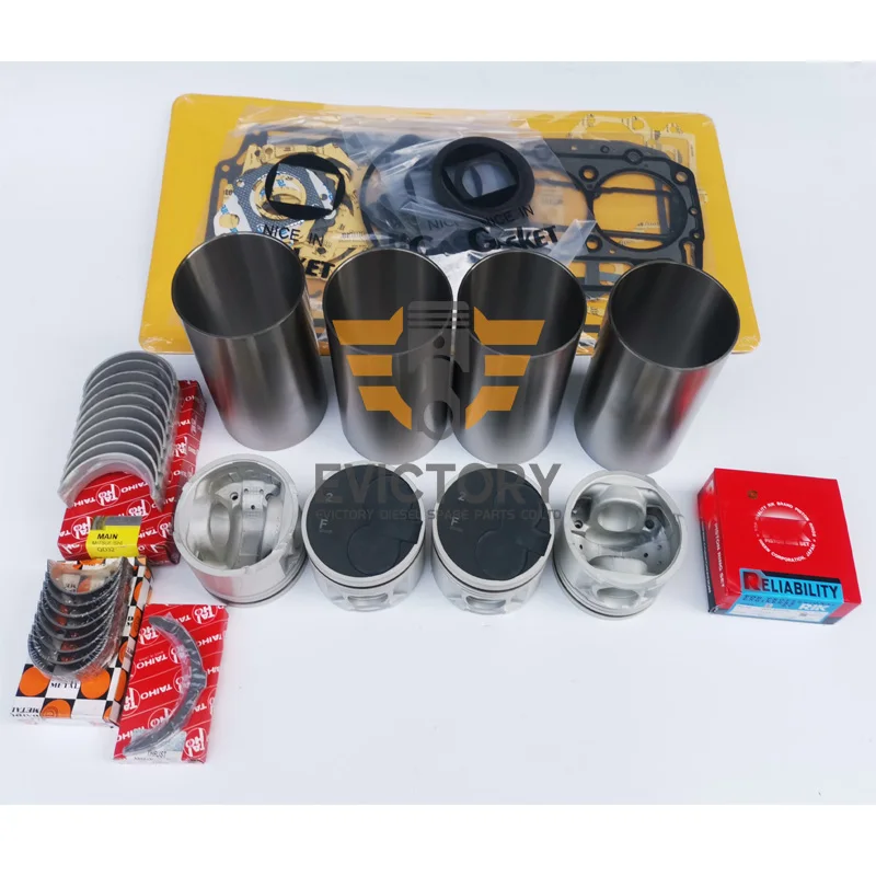 

Excavator engine QD32TI QD32 rebuild overhaul kit bearing gasket liner piston ring