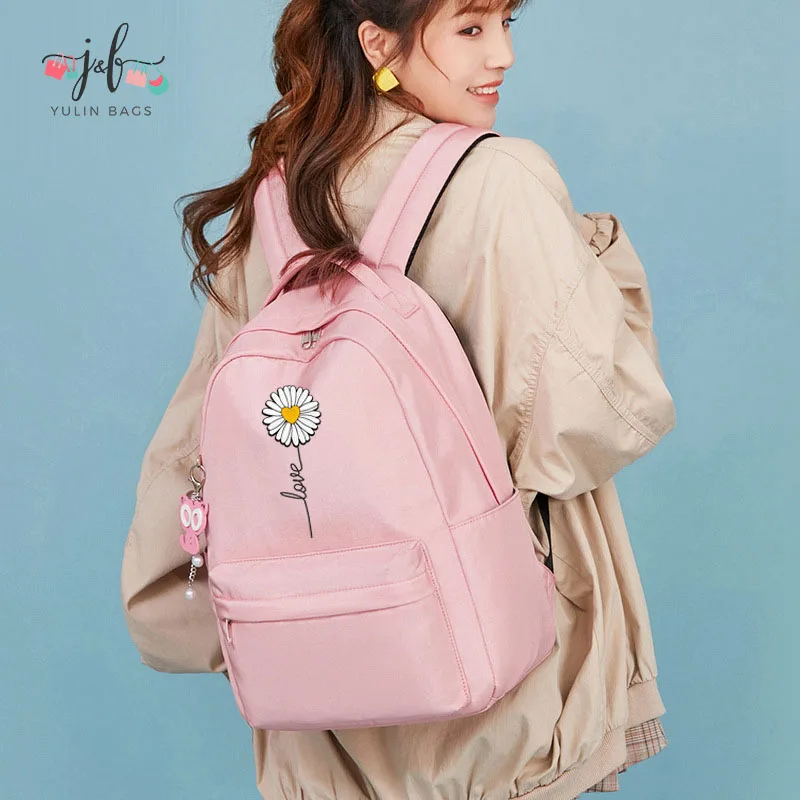

New small Daisy backpack Korean school backpack light waterproof leisure simple backpack bags for school