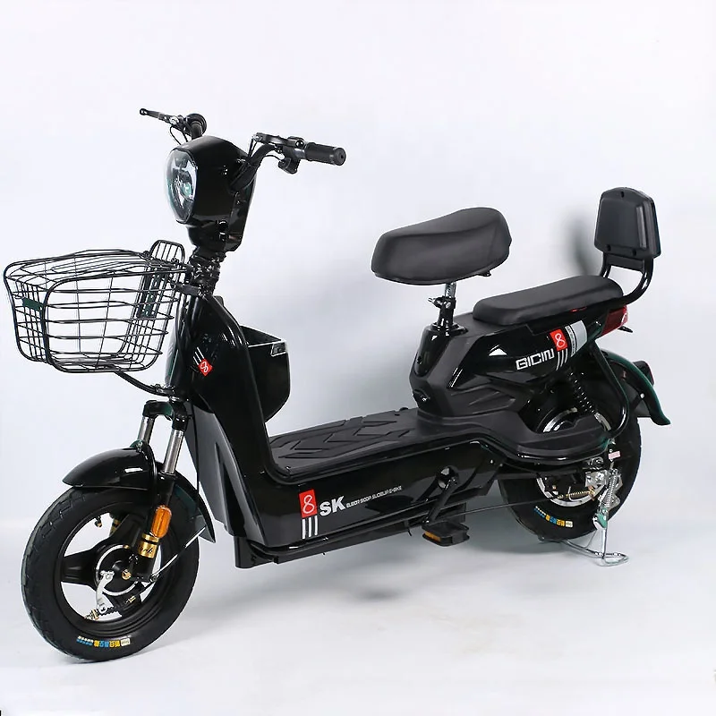 

14 inc rim ebike electric bike battery ebike 2 seats, Silver