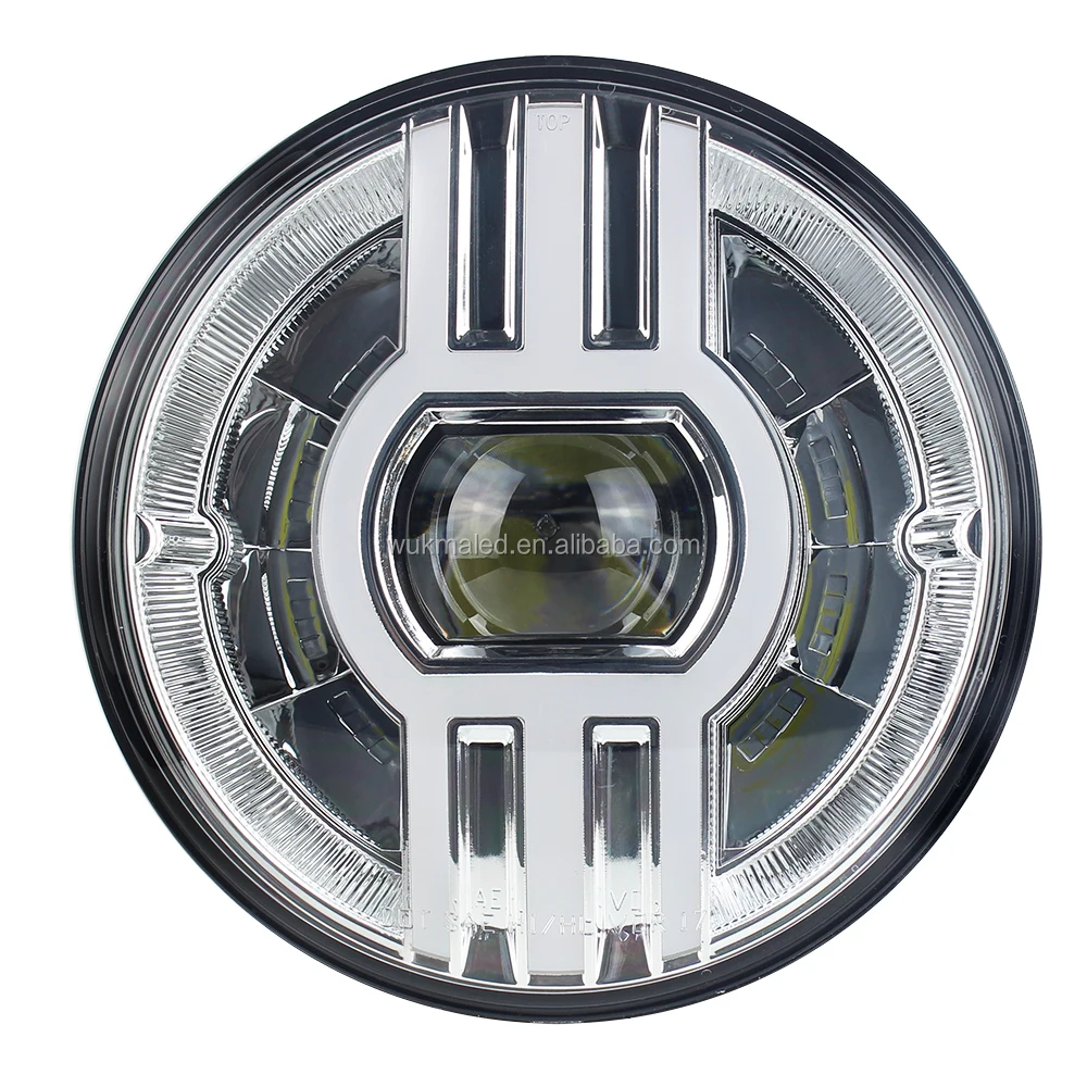 DOT Hot sell car headlamp accessories 7 inch LED headlight Fit for jeep