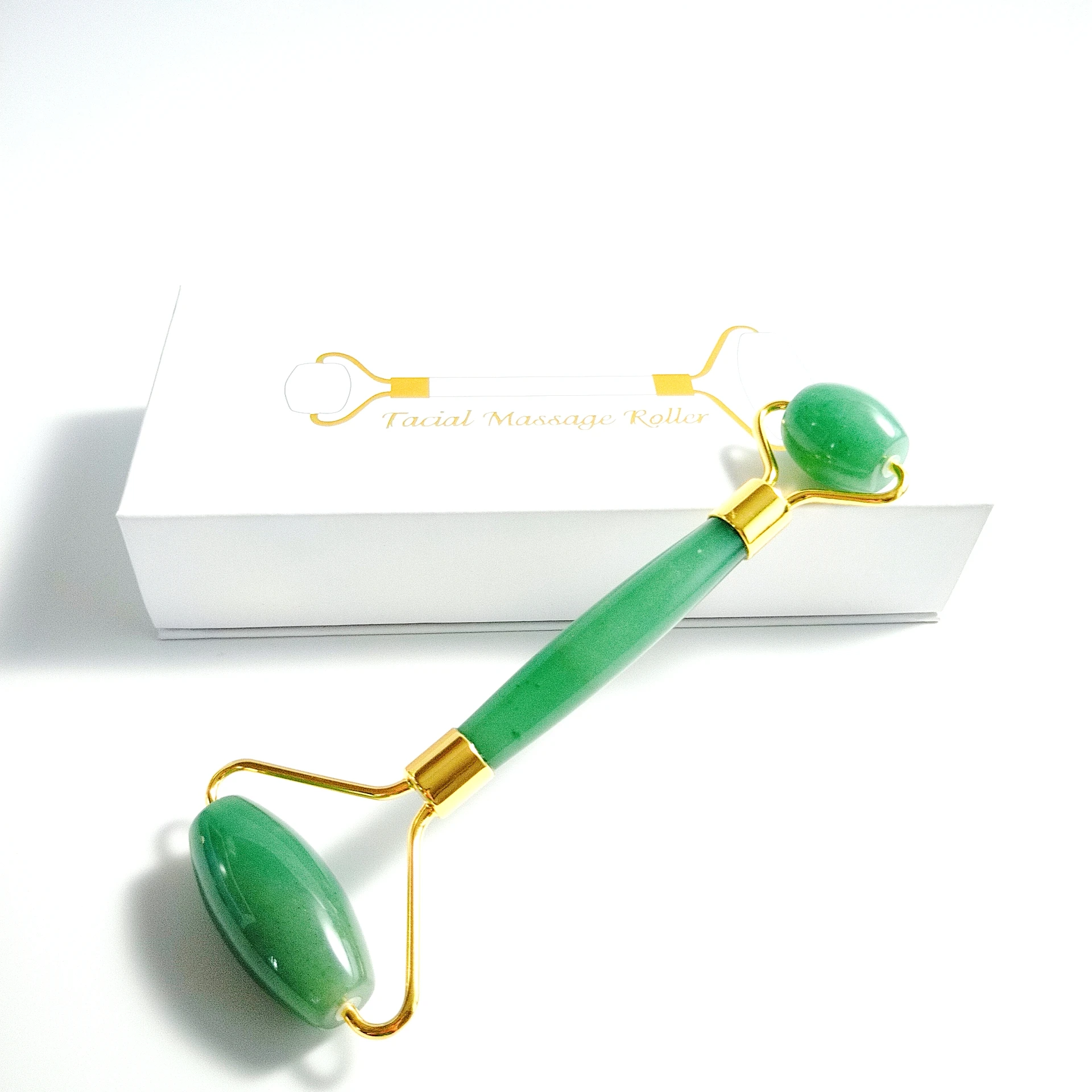 

Green aventurine Jade Roller for Face - Gua Sha & Jade Roller Set