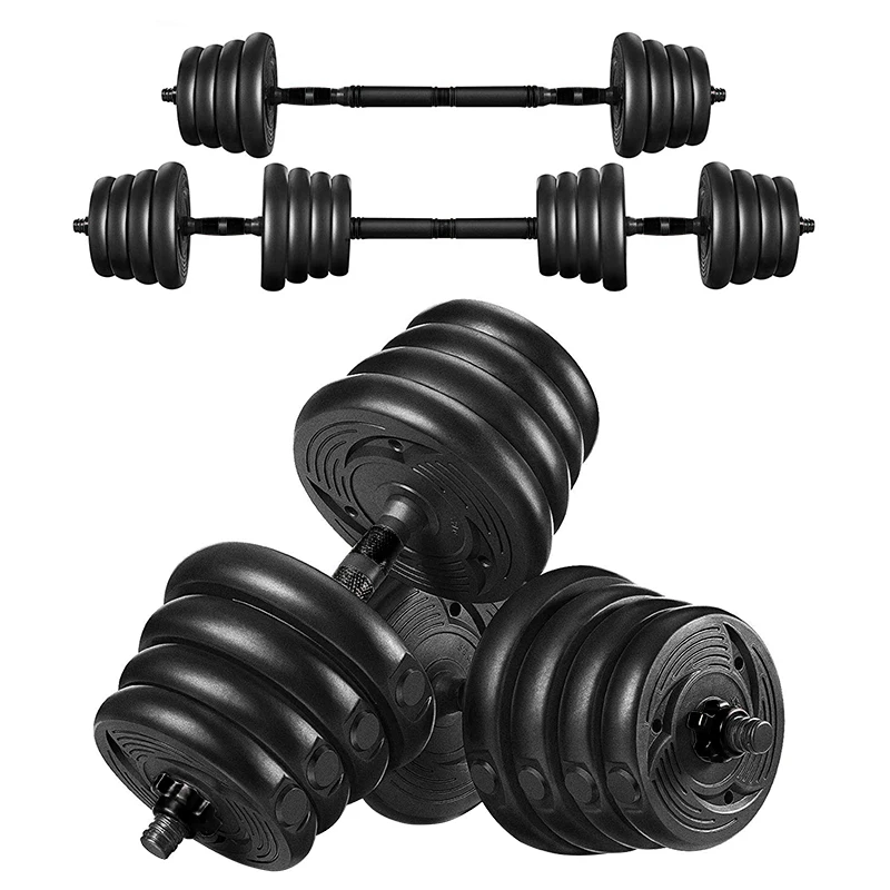 

2021 Agreat Wholesale Hot Selling Gym Equipment Adjustable Dumbbells Cement Set 40KG, Black+red