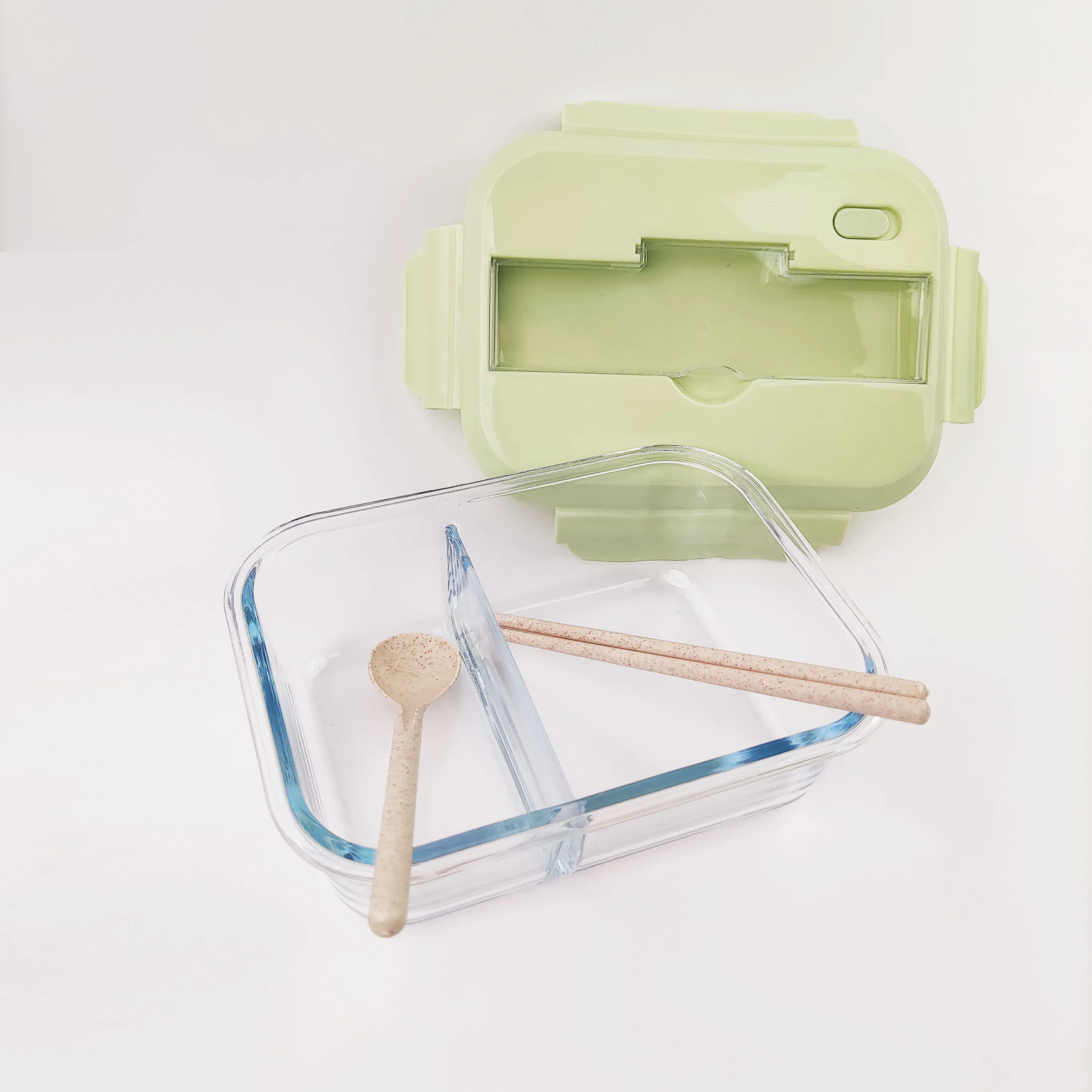 

Heat Resistant Leakproof Lunch Box Bento Box Food Storage Container for Kids School Microwave Oven Safe with Wooden lid